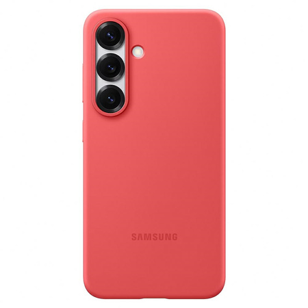 Etui Samsung Silicone do Galaxy S25 czerwony