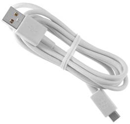 Kabel Do Telefonu Micro USB - 30CM - Biały / Czarny