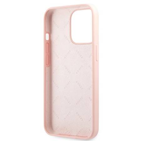 Etui Guess Silicone 4G Logo Pink Do iPhone 13 Pro