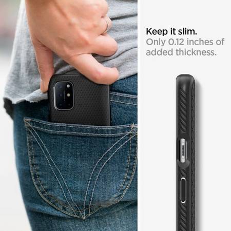Etui Spigen Liquid Air Matte Black Do OnePlus 8T
