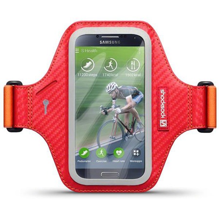Etui sportowe Shocksock Eziflex do Samsung Galaxy S4 czerwony