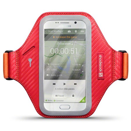 Etui sportowe Shocksock Eziflex do Samsung Galaxy S6 czerwony