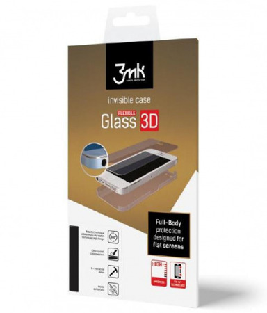 Hybrydowe szkło 3MK Flexible Glass 3D Matte-Coat do Huawei P9 - 1 szt. na przód i 1 szt. matowa na tył