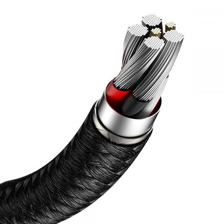 Kabel Baseus Cafule Metal Type-C Cable Pd40W/5A 25CM Black