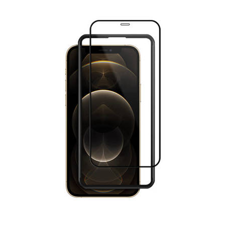 Szkło Hartowane Do iPhone 12 Pro Max Crong Anti-Bacterial 3D Armour Glass