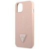 Etui Guess iPhone 13 Różowy Hardcase Saffiano Triangle Logo