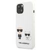Karl Lagerfeld Silicone Karl & Choupette - Etui iPhone 13 (Biały)