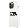 Karl Lagerfeld Silicone Stack Logo - Etui iPhone 13 Pro (Biały)